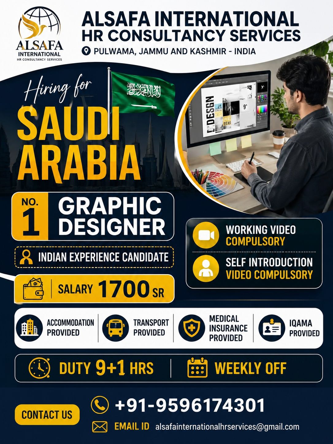 HIRING FOR SAUDI ARABIA