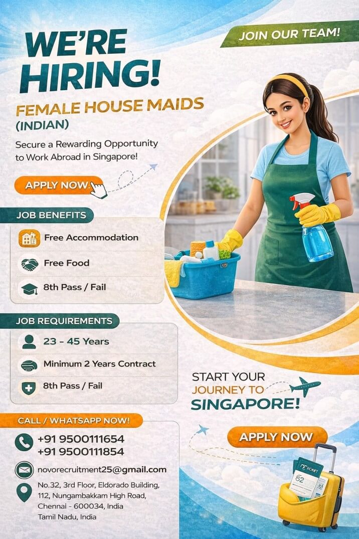 HIRING FOR SINGAPUR