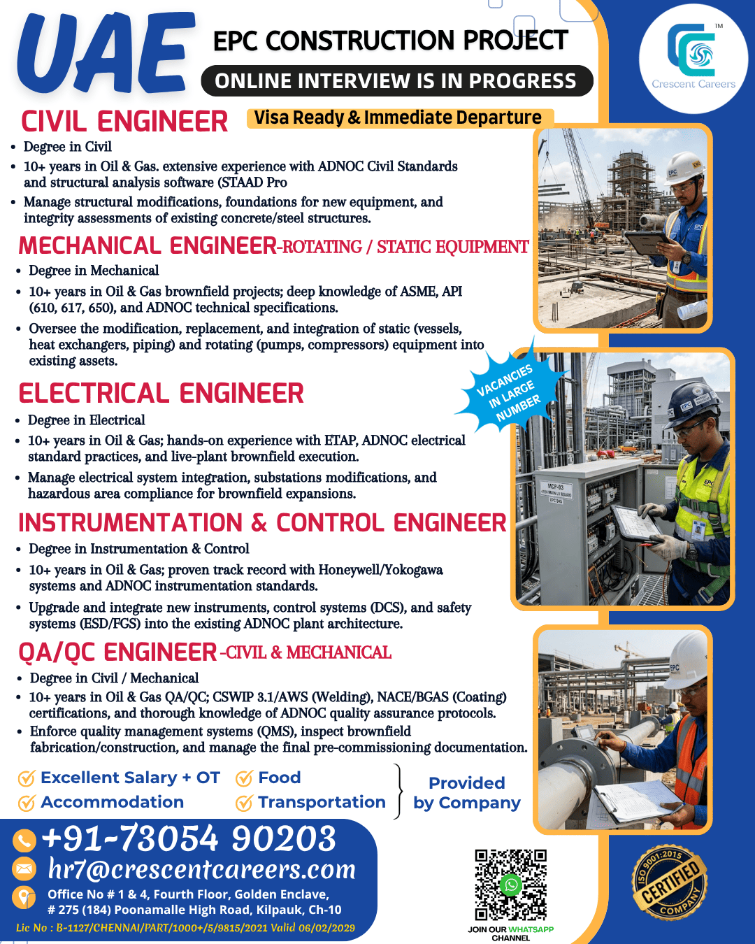 🚨 UAE HIRING ALERT | EPC CONSTRUCTION PROJECT 🇦🇪